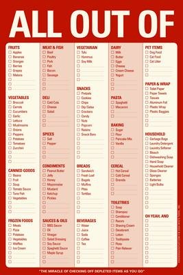 Knock Knock Pad: All Out Of Pad (with magnet) - 