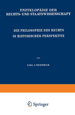 Die Philosophie des Rechts in Historischer Perspektive