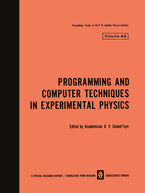 Programming and Computer Techniques in Experimental Physics - 