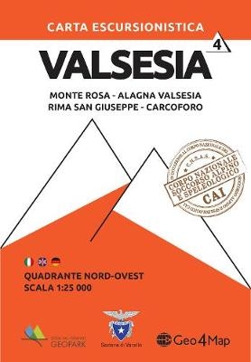 Valsesia North West Hiking Map 4