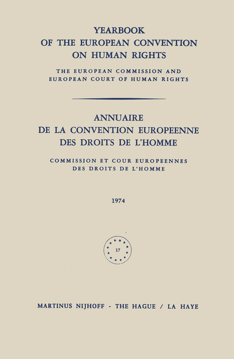 Yearbook of the European Convention on Human Rights / Annuaire de la Convention Europeenne des Droits de l&rsquo;Homme -  Council of Europe Staff