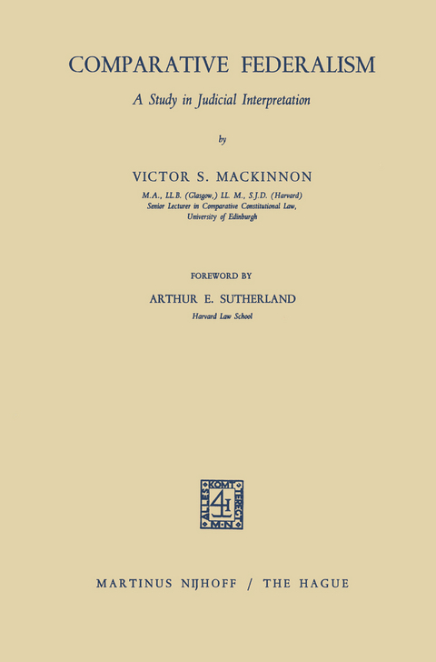 Comparative Federalism - Victor S. MacKinnon