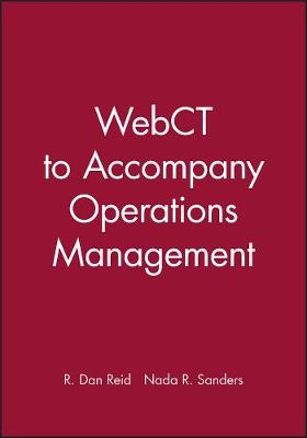 Webct to Accompany Operations Management First EDI Tion