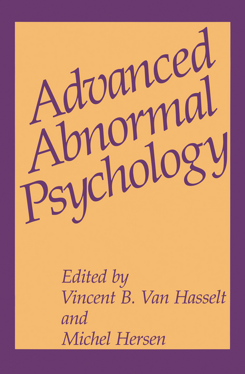 Advanced Abnormal Psychology - 