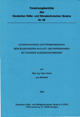 Untersuchungen zum Wärmeübergang beim Blasensieden an Glatt- und Rippenrohren mit grossem Aussendurchmesser