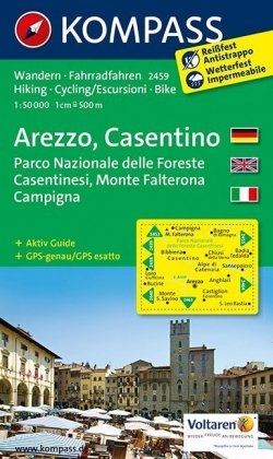 KOMPASS Wanderkarte Arezzo - Casentino - Parco Nazionale delle Foreste Casentinesi - Monte Falterona - Campigna