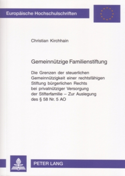 Gemeinn&uuml;tzige Familienstiftung - Christian Kirchhain