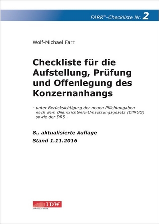 Farr, Checkliste 2 (Konzernanhang), 8. A.