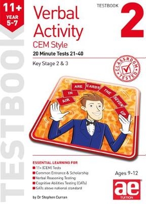 11+ Verbal Activity Year 5-7 CEM Style Testbook 2 - Stephen C. Curran, Katrina MacKay