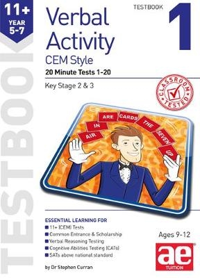 11+ Verbal Activity Year 5-7 CEM Style Testbook 1 - Stephen C. Curran, Katrina MacKay