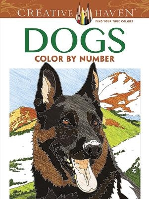 Creative Haven Dogs Color by Number Coloring Book - Diego Pereira