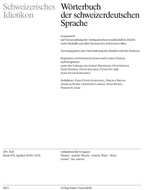 Schweizerisches Idiotikon