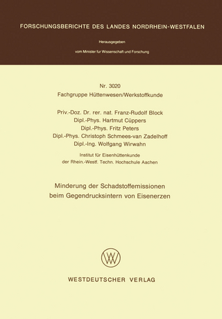 Minderung der Schadstoffemissionen beim Gegendrucksintern von Eisenerzen