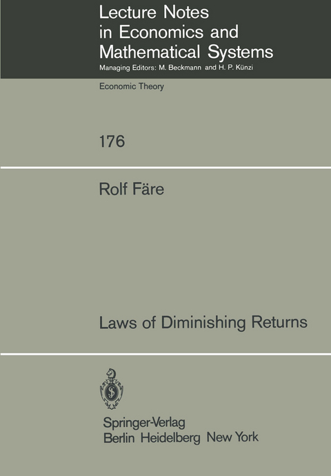 Laws of Diminishing Returns - Rolf F&auml;re