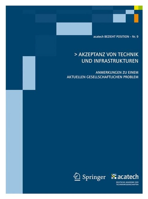 Akzeptanz von Technik und Infrastrukturen - 