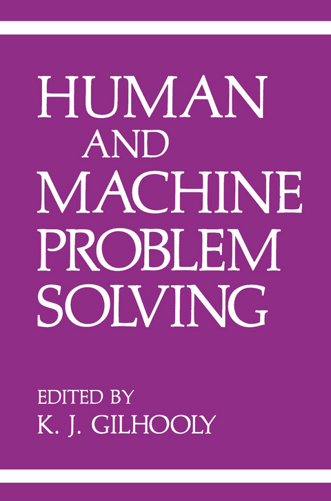 Human and Machine Problem Solving - 