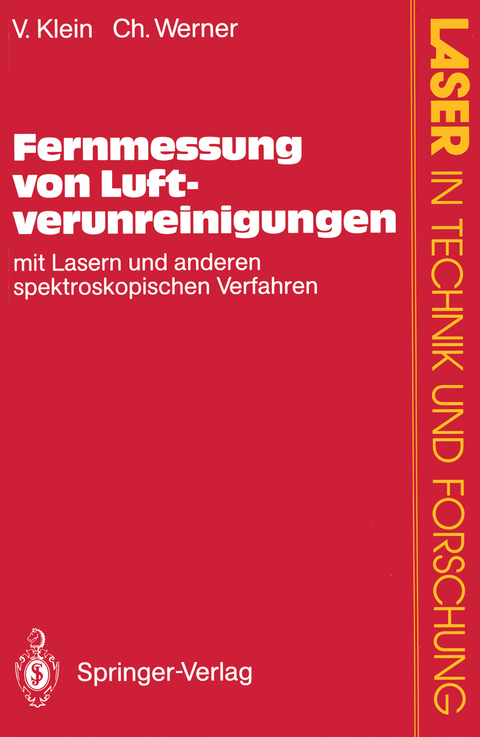 Fernmessung von Luftverunreinigungen - Volker Klein, Christian Werner