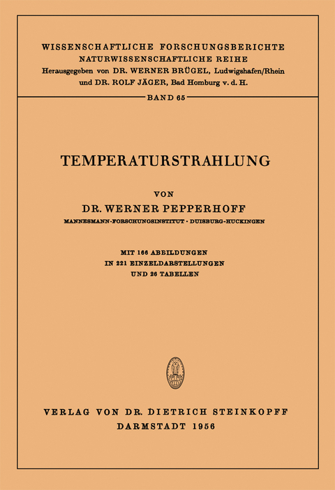 Temperaturstrahlung - Werner Pepperhoff