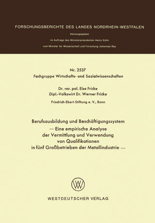 Berufsausbildung und Beschäftigungssystem