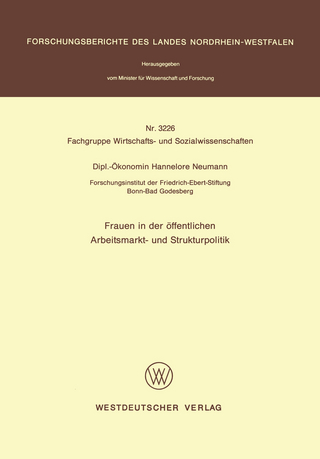 Frauen in der öffentlichen Arbeitsmarkt- und Strukturpolitik