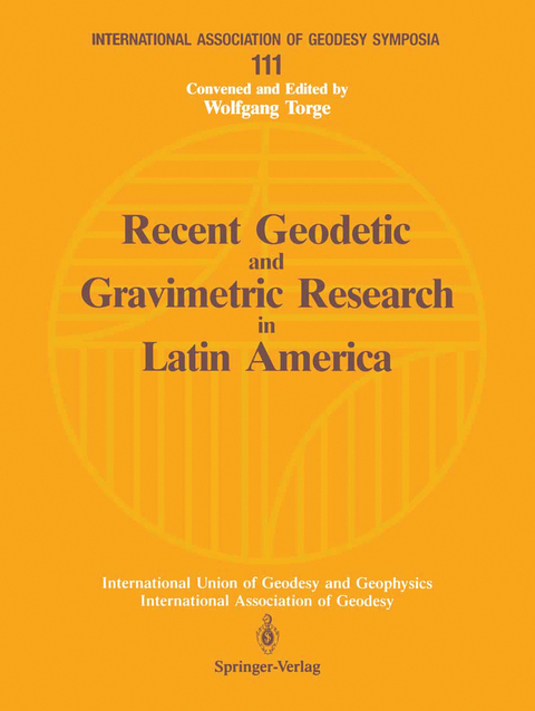 Recent Geodetic and Gravimetric Research in Latin America - 