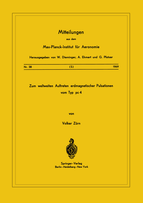 Zum Weltweiten Auftreten Erdmagnetischer Pulsationen vom Typ PC 4 - V. Z&uuml;rn
