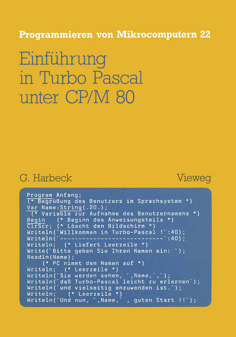 Einführung in Turbo Pascal unter CP/M 80 - Gerd Harbeck