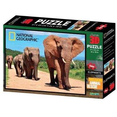 African Elephants 3D National Geographic Puzzle