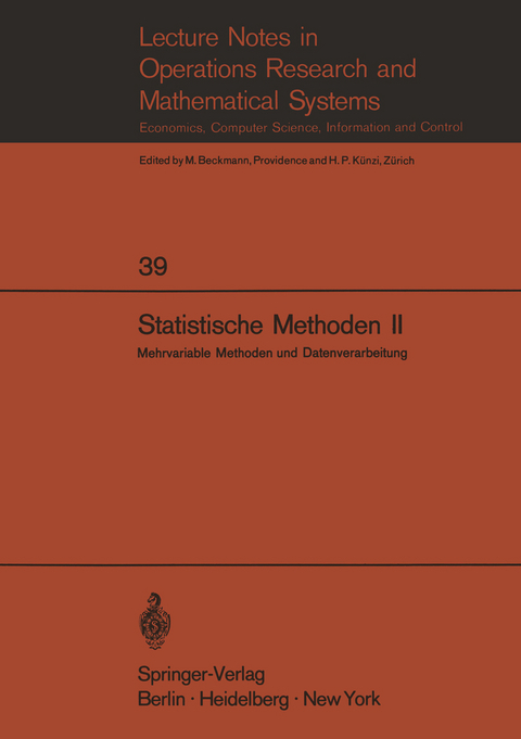Statistische Methoden II - 