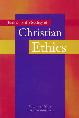 Journal of the Society of Christian Ethics - 