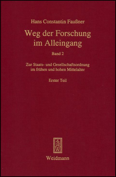 Weg der Forschung im Alleingang - Hans Constantin Fau&szlig;ner