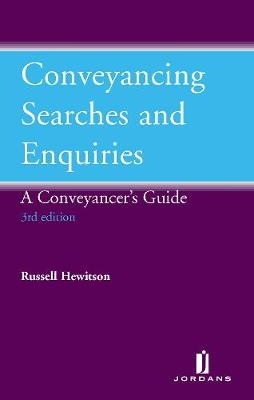 Conveyancing Searches and Enquiries - Frances Silverman, Russell Hewitson