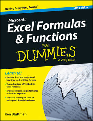 Microsoft Excel Formulas & Functions for Dummies, 4ed