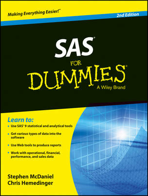 SAS for Dummies, 2ed - Stephen McDaniel, Chris Hemedinger