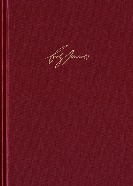 Friedrich Heinrich Jacobi: Briefwechsel - Nachla&szlig; - Dokumente / Briefwechsel. Reihe I: Text. Band 1 - Friedrich Heinrich Jacobi