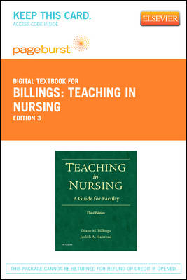 Teaching in Nursing - Elsevier eBook on VitalSource (Retail Access Card)