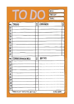 Knock Knock Hand Lettered To Do Pad - 