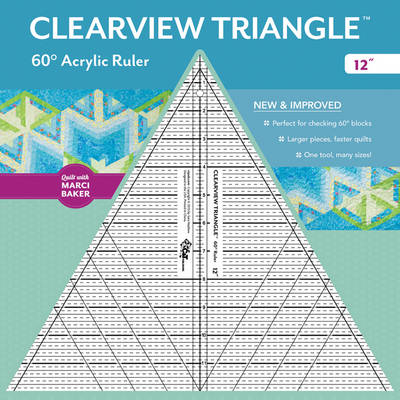 Clearview Triangle (TM) 60 Degrees Acrylic Ruler - 12" - Marci Baker