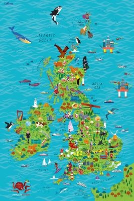 Children&rsquo;s Wall Map of the United Kingdom and Ireland