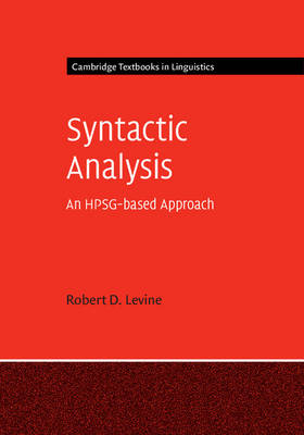Syntactic Analysis - Robert D. Levine