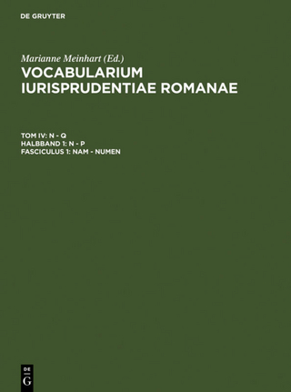 Vocabularium iurisprudentiae Romanae. N - Q. N - P / nam - numen