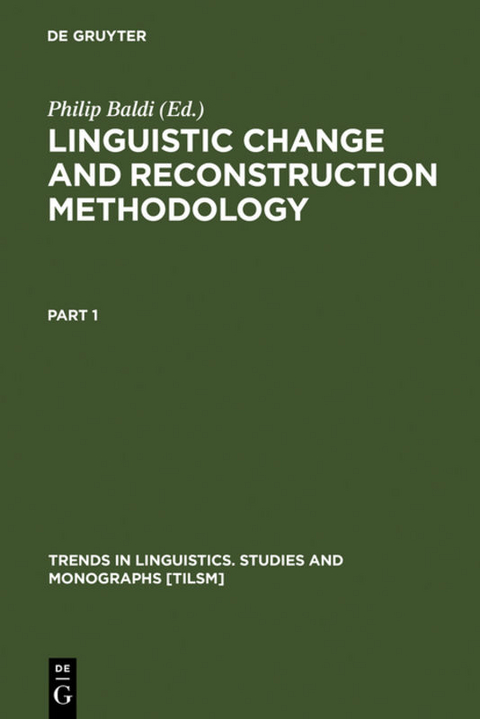 Linguistic Change and Reconstruction Methodology - 