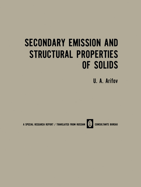 Secondary Emission and Structural Properties of Solids - 