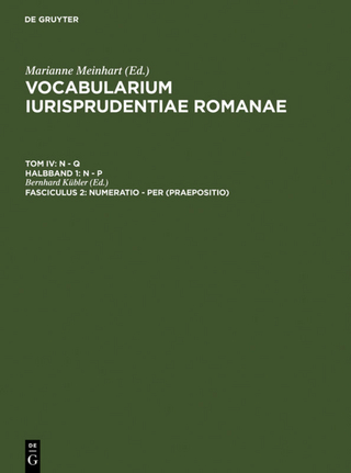 Vocabularium iurisprudentiae Romanae. N - Q. N - P / numeratio - per (Praepositio)