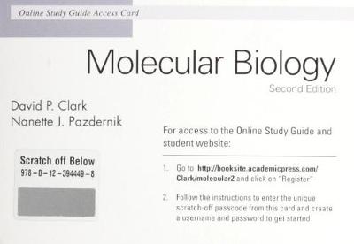 Molecular Biology Online Study Guide Access Card - David P. Clark, Nanette J. Pazdernik