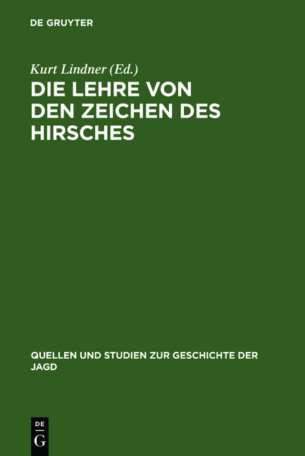 Die Lehre von den Zeichen des Hirsches - 
