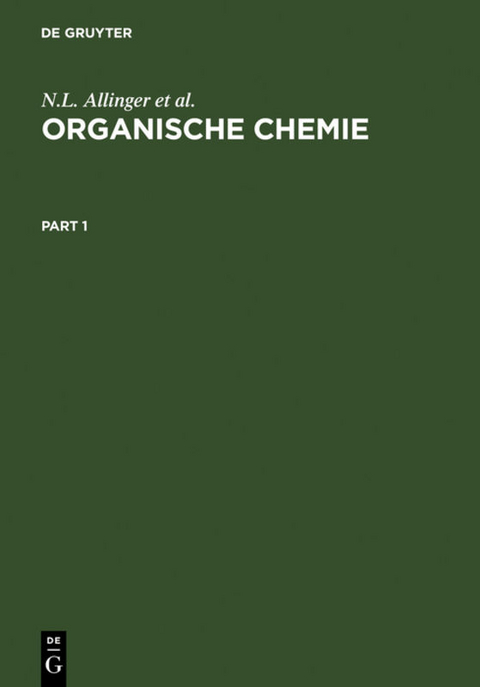 Organische Chemie. [Hauptbd.]