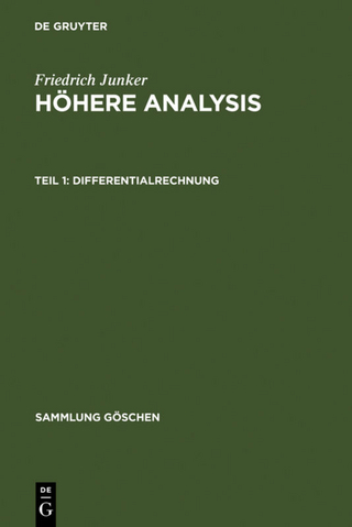 Friedrich Junker: Höhere Analysis / Differentialrechnung