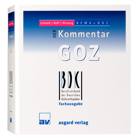 DER Kommentar GOZ - BDK-Fachausgabe - 
