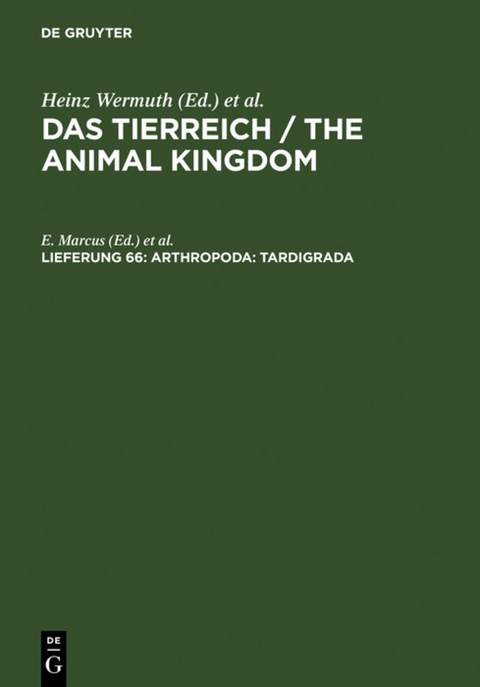 Das Tierreich / The Animal Kingdom / Arthropoda: Tardigrada - 